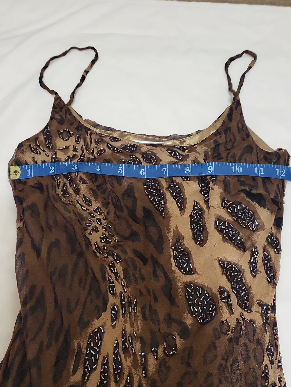 Embellished Spaghetti Strap Dress - Picture 7 of 7